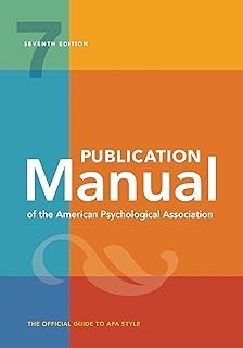 Publication Manual (Official) 7th Edition of the American Psychological Association: 7th Edition, 2020 Copyright
