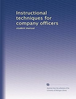 Instructional techniques for company officers: student manual