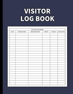 Visitor Log Book: Guest Sign In and Sign Out Register for Offices and Businesses: Tracking 3000 Entries with Ease (Midnigh...