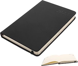 Ciieeo 2023 Planner Notepad Planning Handbook for Students and Employees Gentle Paper and Elastic Band Black