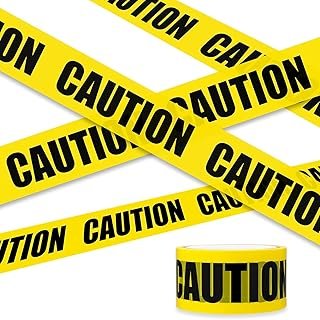 Warning Tape, Hazard Warning Tape Adhesive Marking Barrier Tape for Workplace/Danger Areas or Halloween Birthday Party (7....